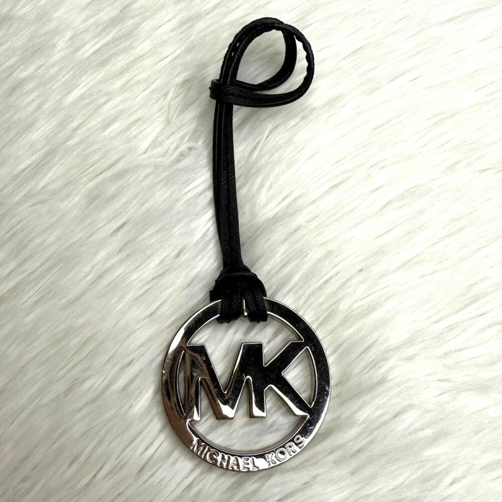 Michael Kors Silver Black Bag Charm